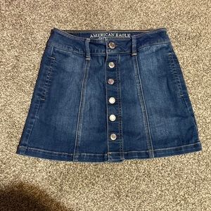 American eagle jean skirt